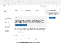 Delete and manage cookies - Microsoft Support
