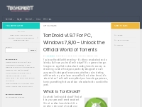 TorrDroid v1.9.7 For PC, Windows 7,8,10 - Unlock the Official World of