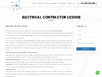 Electrical Contractor License Haryana Call 9315167991