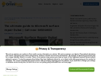 The ultimate guide to Microsoft surface repair Dubai | Call now: 04586