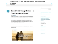 USA Futures - Gold, Precious Metals,   Commodities Investing - Page 2 