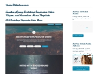 Creative jQuery Bootstrap Responsive Video Players and Accordion Menu 