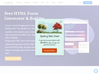 Free HTML Form Generator   Builder | 123FormBuilder