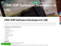 ERP Softwares Developers In UAE | CRM Software Companies In Dubai
