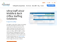 Back Office Software - Ultra-Staff EDGE
