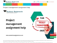 Project management assignment help - Academic Assignments