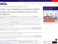 HTML5 CSS3 Training in Gurgaon   HTML5 and CSS3 Course in Gurgaon