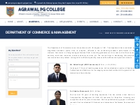 DEPARTMENT OF COMMERCE   MANAGEMENT - Agrawal PG College