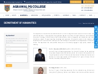 Department of Humanities - Agrawal PG College