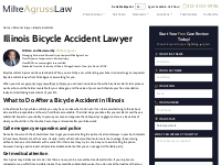 Illinois Bicycle Accident Attorney | Mike Agruss Law