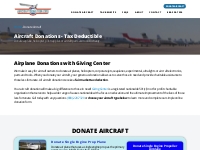Donate Aircraft to Charity | Appraised Value Tax Deduction