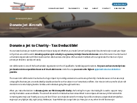 Donate Jet Aircraft | Business Jet Donations | Deductible