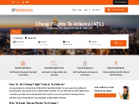Cheap Flights to Atlanta from $20  - Airowings