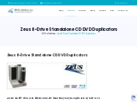 Zeus 8-Drive Standalone CD DVD Duplicator - Duplicating System