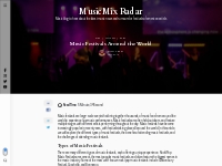 Music Festivals Around the World - MusicMix Radar