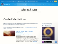 Video and Audio: Guided Meditations   Ananda