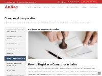 Company Registration in India | Register a Company in India