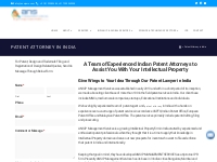 Patent Attorney in India - Patent Lawyer in India - Patent Services in