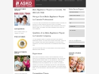 Asko Appliance Repair Service Asko Appliance Repair La Canada. Tel: 80