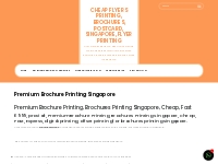 Premium Brochure Printing Singapore - Cheap Flyers Printing, Brochures