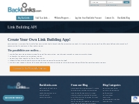 Link Building API | Backlinks.com
