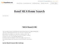 MLS Bend Oregon - BendOregonHomes.com