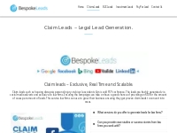 Claims Leads For Legal Law Firms - Lead Generation.