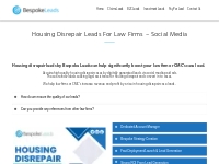 Housing Disrepair Leads For Law Firms - Bespoke Leads