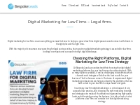 Digital Marketing for Law Firms - Legal firm marketing.