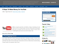  5 Steps To Make Money On YouTube