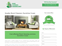 Bond Cleaning Sunshine Coast | Free Quote 0409 021 269