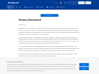 Booking.com: Privacy & cookie statement.