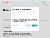 Data protection notice | Bosch in India