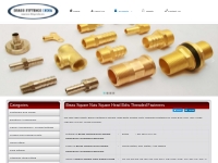Brass Square Nuts Square Head Bolts Threaded Fasteners