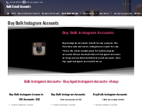 Buy Bulk Instagram Accounts-Aged Instagram Accounts for sale