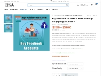 Best Place To Buy Facebook Accounts - Real, Aged, Old