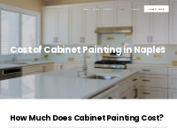 Cost of Cabinet Painting - Cabinet Painters Naples