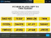 Number Plates Just In & New To The Market - CarReg UK