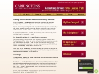 Licensed Trade Accountancy Services | UK, Nationwide | Carringtons