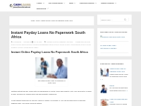 INSTANT PAYDAY LOANS NO PAPERWORK SOUTH AFRICA Apply Now