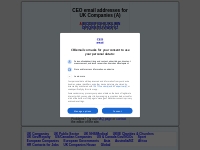   CEO email addresses - E-mails address database lists to find contact