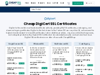 DigiCert SSL Certificates start from $320.00/yr. at CheapSSLShop