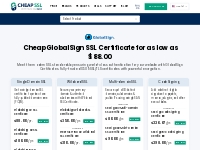 GlobalSign SSL Certificates start from $88.00/yr. - Cheap SSL Shop