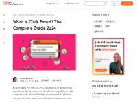 What is Click Fraud? The Complete Guide 2024 | ClickCease Blog