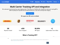 #1 Tracking API- Track Shipment, Parcel, Delivery, Package