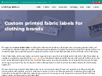 Custom printed fabric labels for clothing brands | ClothingLabels.cn