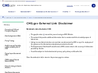 CMS.gov External Link Disclaimer | CMS