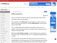 HTML Introduction || HTML Tutorials