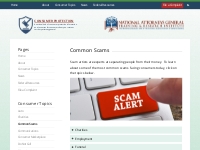 Common Scams - Consumer Protection