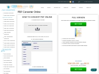 Free Free Online PDF Converter - Convert to and from PDF in one click!